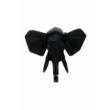 Kép 2/5 - Fali Elefánt 110 fekete szobor