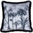 Kép 1/2 - Black Palm Bársony Díszpárna 45x45 cm