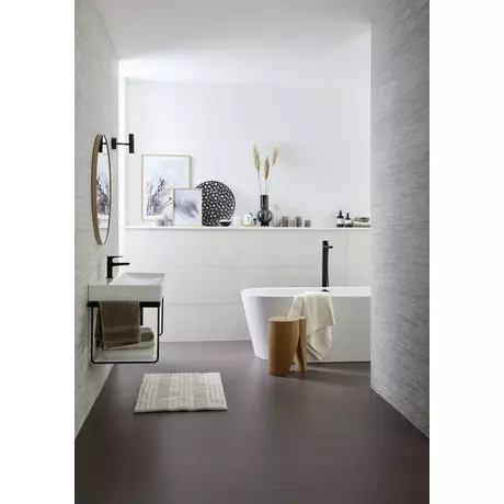 Bahamas Csíkos Krém Fürdőszobaszőnyeg 60x90 cm