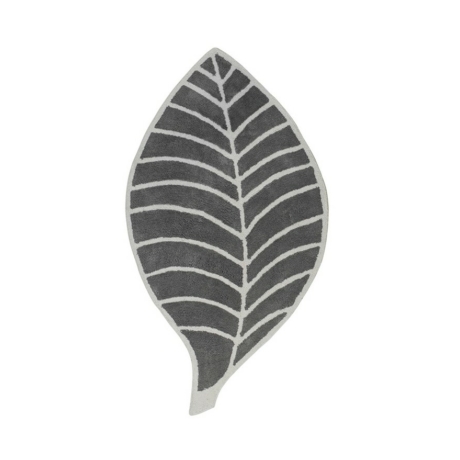 Leaf levél formájú szőnyeg szürke/elefántcsont színű 60x120 cm