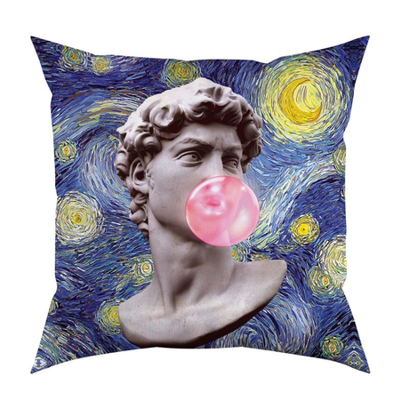 Bubble Gum Bársony Díszpárna 45x45 cm
